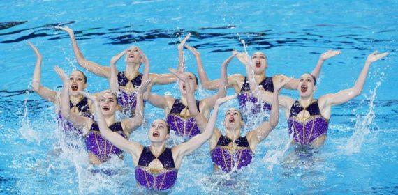 Natación sincronizada.