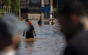 El estado de las calles de Porto Alegre por las inundaciones.