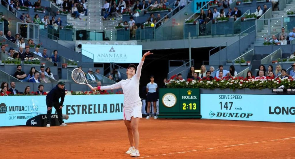 Iga Swiatek, durante la final femenina del Mutua Madrid Open.