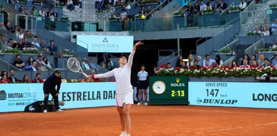 Iga Swiatek, durante la final femenina del Mutua Madrid Open.