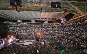 El Bernabéu, durante el concierto de Taylor Swift.