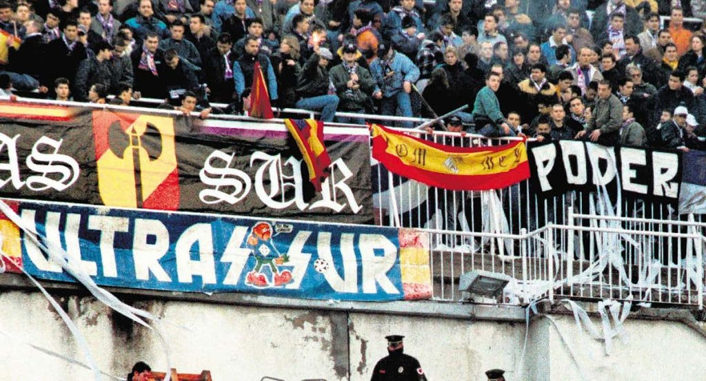 Ultras Sur, en los años 90.