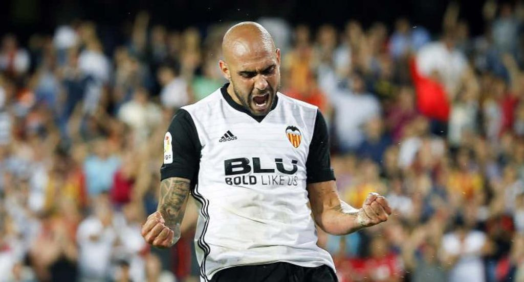 Simone Zaza, durante un partido del Valencia.
