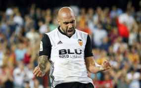 Simone Zaza, durante un partido del Valencia.
