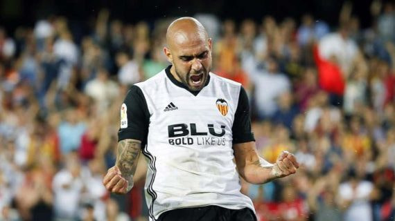 Simone Zaza, durante un partido del Valencia.
