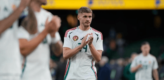 Márton Dárdai jugando con la selección de Hungría