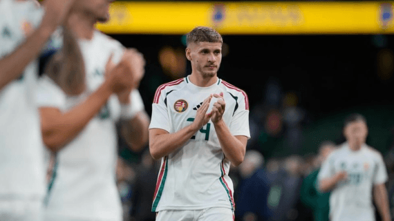 Márton Dárdai jugando con la selección de Hungría