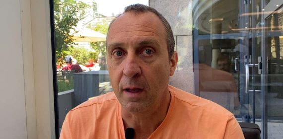 David Barrufet (54), en un momento de la entrevista.