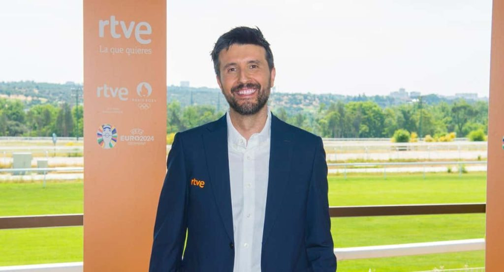 El periodista de RTVE, Paco Caro, narrador de partidos durante esta Eurocopa en Alemania.