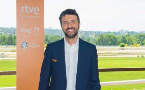 El periodista de RTVE, Paco Caro, narrador de partidos durante esta Eurocopa en Alemania.