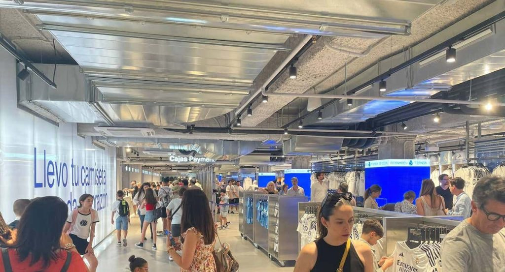 La nueva tienda del Real Madrid.