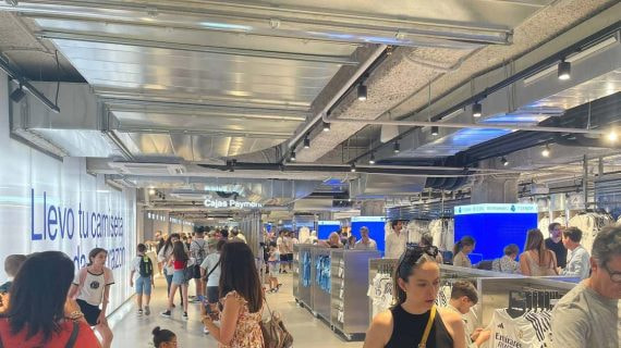 La nueva tienda del Real Madrid.
