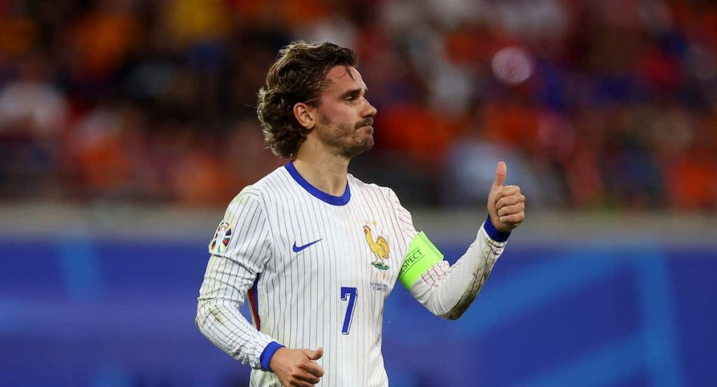 Antoine Griezmann durante un partido con Francia.