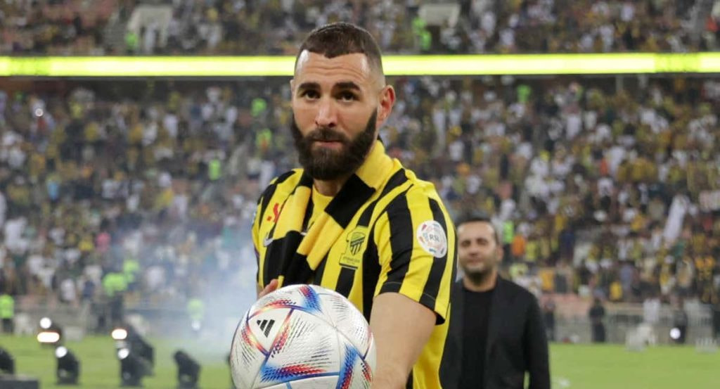 Karim Benzema, el día de su presentación.