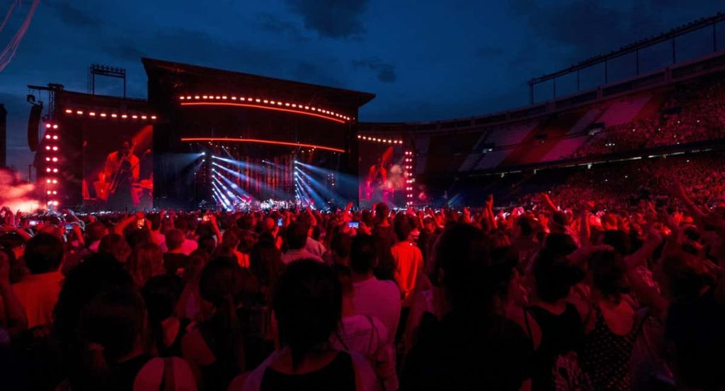 Concierto de Alejandro Sanz en el Vicente Calderón.