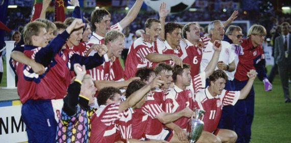 La Dinamarca campeona en 1992.