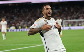 Joselu, con el Real Madrid.