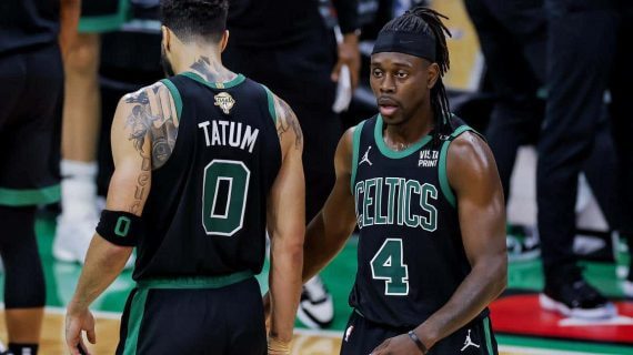 Jrue Holiday, durante las finales de la NBA contra los Mavs.