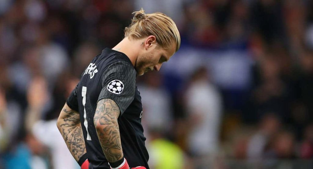 Karius, abatido en la final de la Champions de 2018.