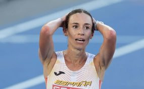 Laura García Caro en el Europeo de Roma.