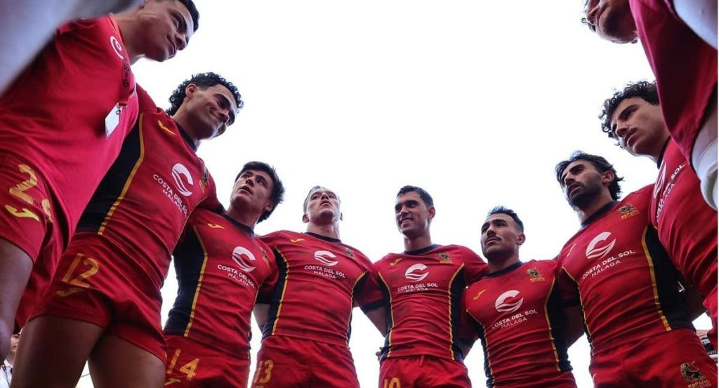 Leones 7s antes de salir a jugar.