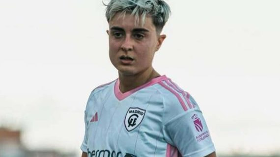 Lucía Pardo, durante un partido con el Madrid CFF el pasado curso.