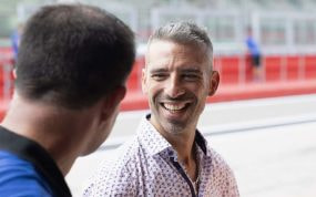 Marco Melandri en Imola, en una imagen de 2023.