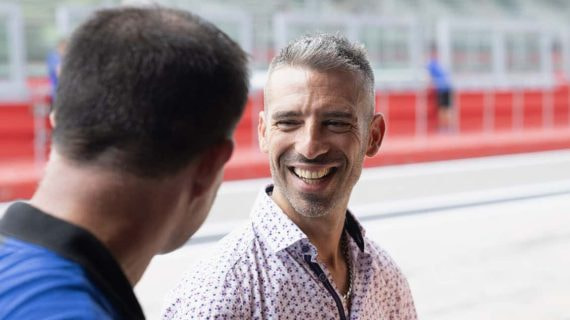 Marco Melandri en Imola, en una imagen de 2023.