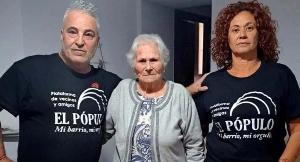 María Muñoz, después de que el Cádiz lograse terminar con la amenaza de desahucio.