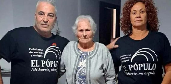 María Muñoz, después de que el Cádiz lograse terminar con la amenaza de desahucio.
