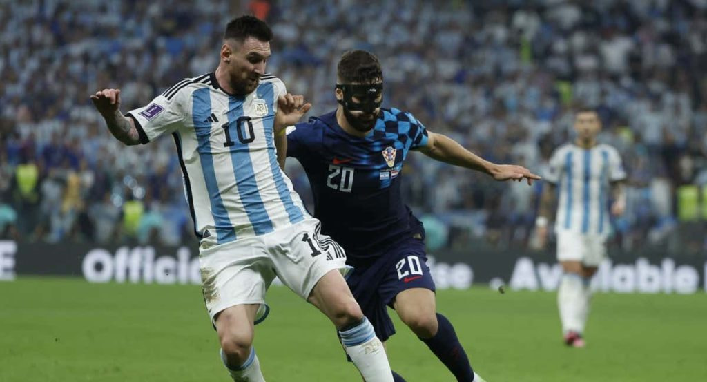Argentina-Croacia en el Mundial de Catar 2022.