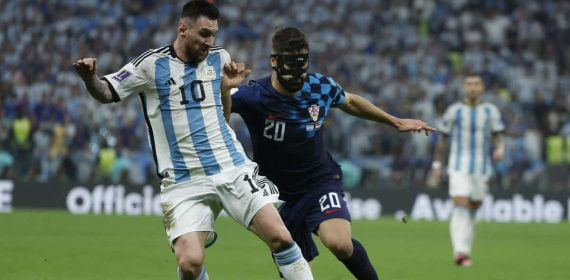 Argentina-Croacia en el Mundial de Catar 2022.