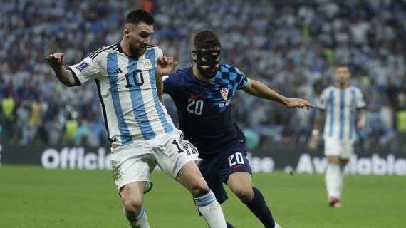 Argentina-Croacia en el Mundial de Catar 2022.
