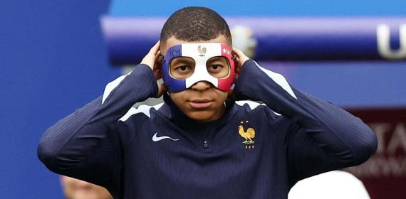 Kylian Mbappé tendrá que utilizar una aparatosa máscara.