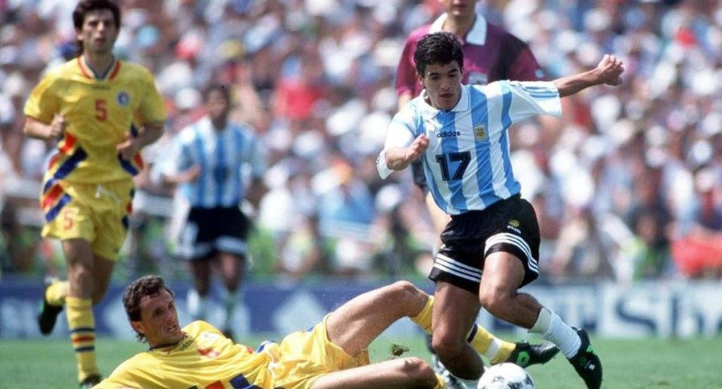 Rumanía contra Argentina en el Mundial 94.