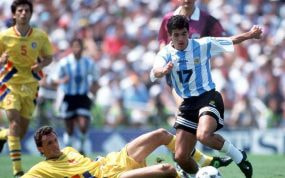 Rumanía contra Argentina en el Mundial 94.