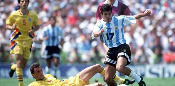 Rumanía contra Argentina en el Mundial 94.