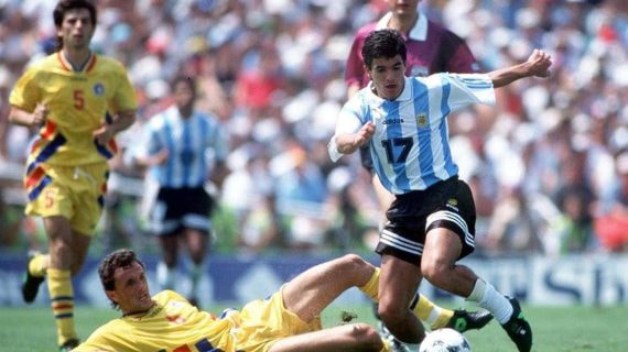 Rumanía contra Argentina en el Mundial 94.