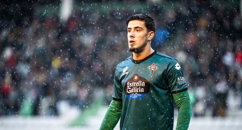 Nico Serrano, durante su etapa en el Racing de Ferrol.