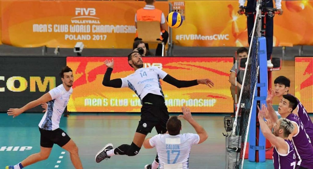 Partido de voleibol.