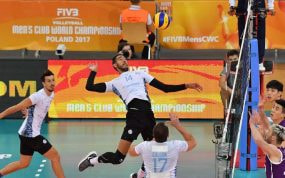 Partido de voleibol.