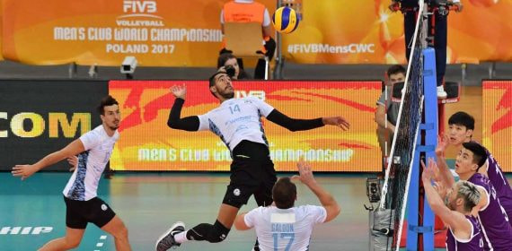 Partido de voleibol.