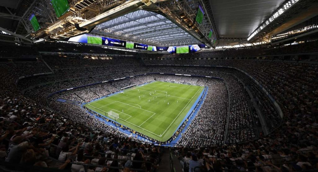 El Santiago Bernabéu, durante un partido del curso recién acabado.