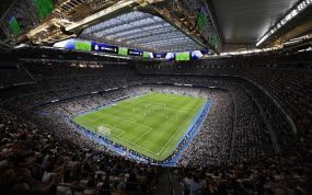 El Santiago Bernabéu, durante un partido del curso recién acabado.