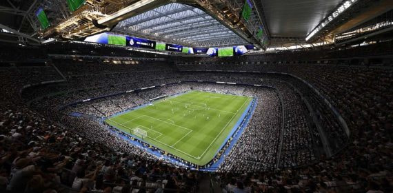 El Santiago Bernabéu, durante un partido del curso recién acabado.