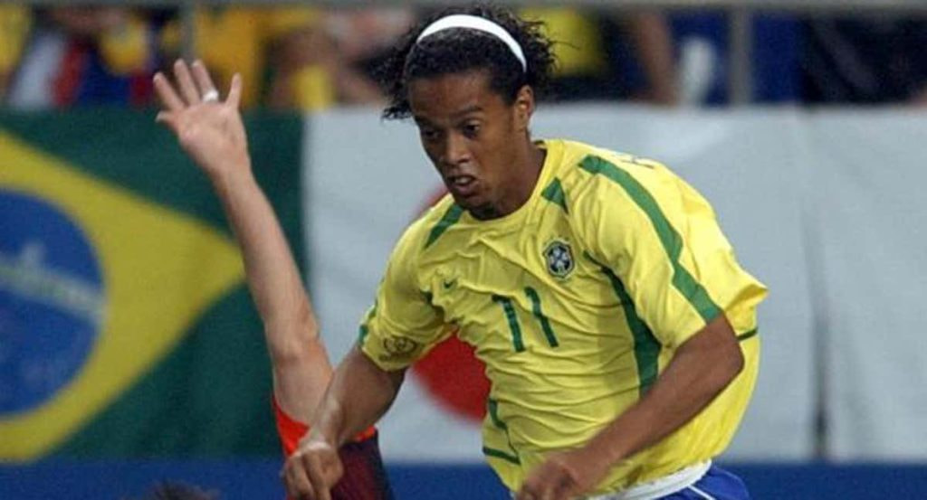 Ronaldinho, durante un Brasil-Bélgica.