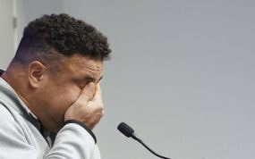 Ronaldo, en una imagen en rueda de prensa.