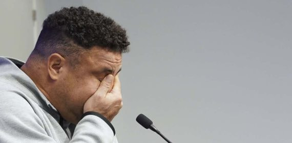 Ronaldo, en una imagen en rueda de prensa.