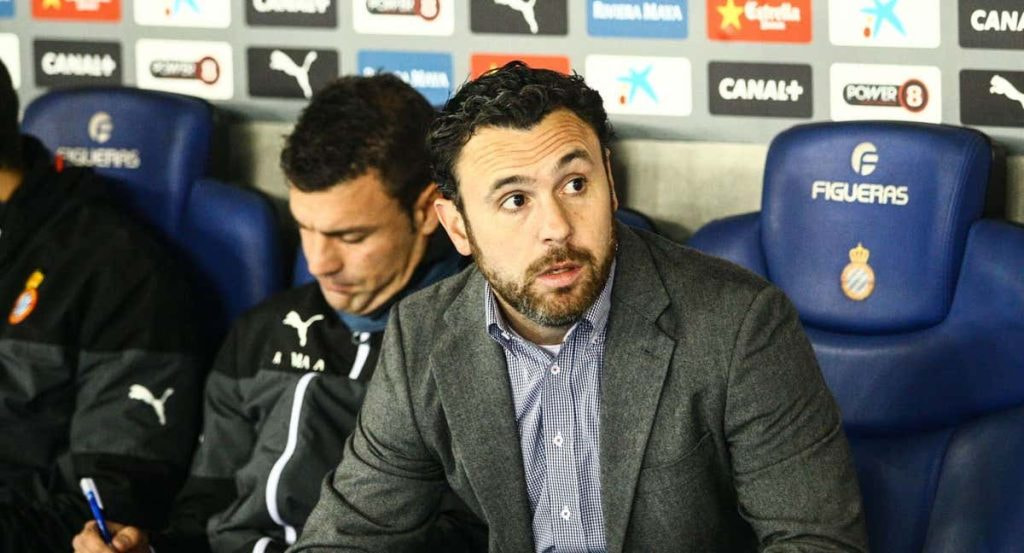 Sergio, en su anterior etapa en el banquillo del Espanyol.