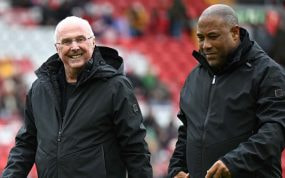 Eriksson, en el homenaje que recibió en Anfield.
